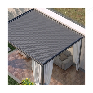 Tuiles de toiture ondulées en aluminium modernes Weleadalu 4M/5M/6M, résistantes à la chaleur, panneaux de toiture pour véranda extérieure, design Great Wall - Product Image 4