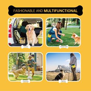 Échantillon gratuit, vente flash, sac à friandises pour chien, clip sur, en silicone, fermeture magnétique, qualité alimentaire, sac à friandises pour chien en silicone - Product Image 3