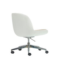 Chaise de bureau pivotante réglable de qualité commerciale, dossier solide, revêtement en tissu, base chromée, roulettes, chaise d'hôtel moderne