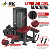 Machine à flexions de jambes allongées à poids sélectables SK-L1 pour usage commercial, équipement de musculation des membres inférieurs pour salle de sport professionnelle