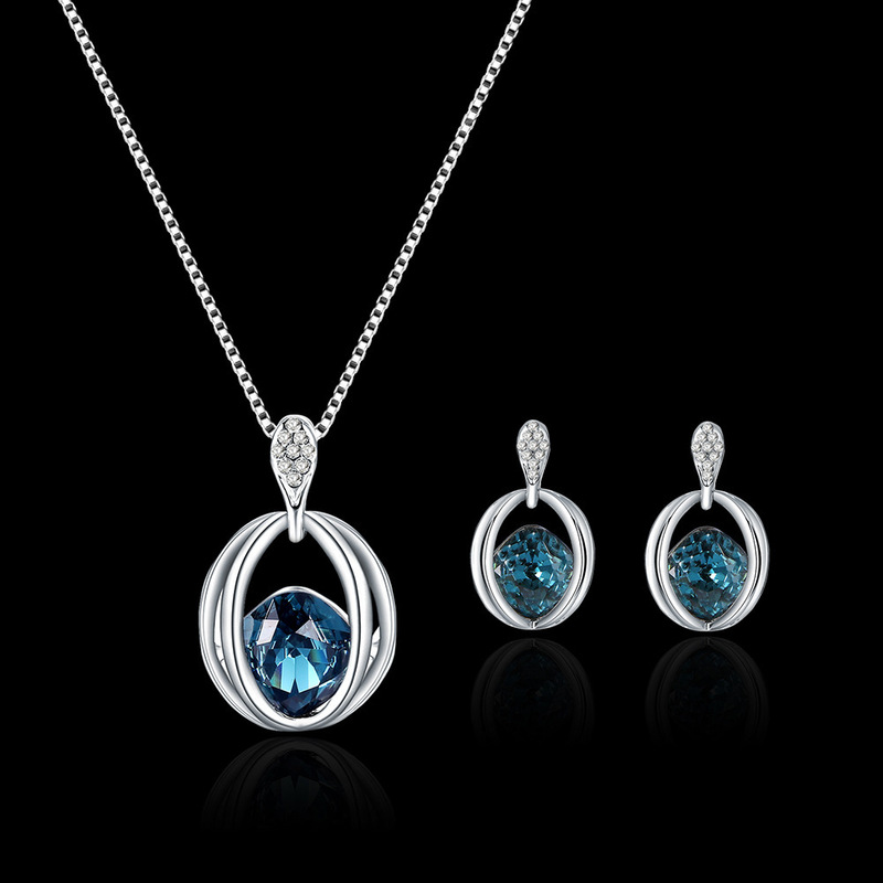 Elegant Diamond Earrings Geometric Pendant Earrings
