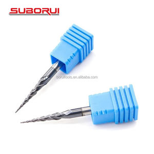 SUBORUI conica cono sfera naso fresa in tungsteno solido carburo di tungsteno macchina per incisione a macchina conica conico metallo legno Endmills - Product Image 4