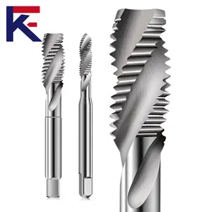 Grifo de rosca de flauta espiral de gran diámetro KF para máquina de acero de alta velocidad