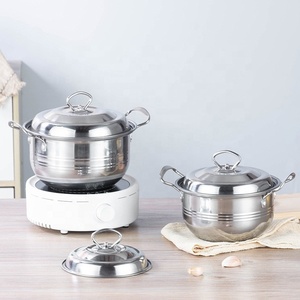 Tianxing ustensiles de cuisine multifonctionnels <span class=keywords><strong>16cm</strong></span> 20cm batterie de cuisine ensemble de marmite à soupe marmite en acier inoxydable avec couvercle - Product Image 2