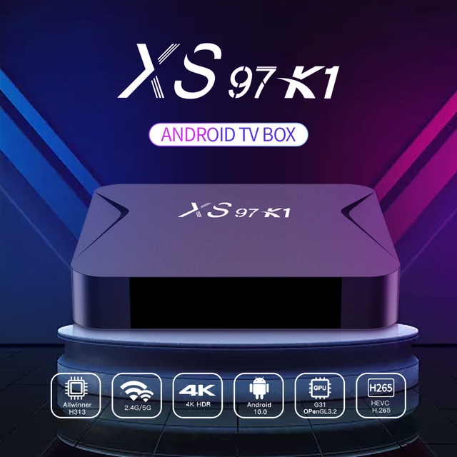 2024 Hot Selling Satellite Tv Receivers XS97 K1 Allwinner H313 Android Tv Box Android 4k 2024 Set-top Box