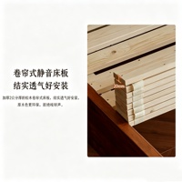 Lit plateforme moderne et tendance en bois massif de haute qualité pour appartement, chambre à coucher, hôtel, intérieur, respectueux de l'environnement