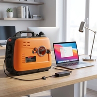 Générateur onduleur portable à onde sinusoïdale pure, faible THD, 1KW 2KW 3KW 4KW 5KW 8KW 10kW 12kW, pour l'utilisation avec ordinateurs, téléphones et équipements de précision