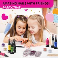 Enfants maquillage jouets douanes Portable étui de voyage Kit de cosmétiques sûr enfant rouges à lèvres vernis à ongles semblant jouer maquillage jouet