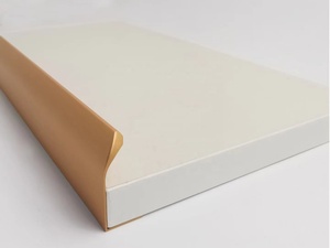 Poignée de porte de placard de cuisine et chambre à coucher en aluminium, poignée de bord invisible, poignée de porte de placard incurvée - Product Image 2