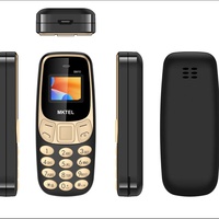 Teléfono Celular Mini Portátil BM10 3310, Pequeño, Micro, GSM, Doble SIM, con Auriculares Bluetooth