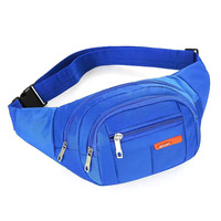 Sac banane unisexe multifonctionnel en tissu Oxford imperméable avec fermeture éclair, grande capacité, pour le sport et les activités professionnelles, idéal pour la course à pied