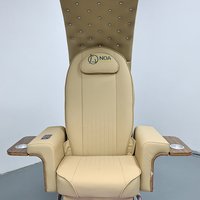 Chaise de pédicure spa électrique de luxe à dossier haut, en forme de lune, pour salon de beauté, avec fonction massage des pieds par stimulation tactile – Offre spéciale
