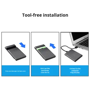 Nouveau boîtier de <span class=keywords><strong>disque</strong></span> <span class=keywords><strong>dur</strong></span> <span class=keywords><strong>externe</strong></span> SATA de 2,5 pouces avec <span class=keywords><strong>alimentation</strong></span> <span class=keywords><strong>externe</strong></span> pour SSD et HDD, transmission haute vitesse - Product Image 3