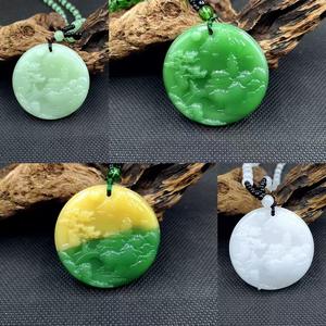 新款批发水晶彩色水晶幸运太极龙吊坠观音项链关公笑佛礼品风水 - Product Image 5