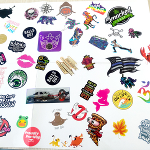 Autocollants personnalisés promotionnels avec logo d'entreprise, plusieurs designs, brillants ou mats, étiquettes adhésives privées, dessins animés, découpe sur mesure, <span class=keywords><strong>pas</strong></span> chers - Product Image 3