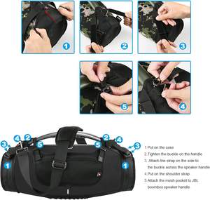   Funda de Transporte Acolchada de Nailon de Lujo para Altavoz Bose Sony, con Asa y Puntos de Acceso - Product Image 2