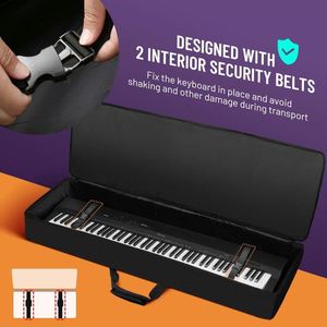 Estuche Acolchado Portátil para Teclado de 61 Teclas, Bolsa de Transporte para Piano Electrónico Portátil (Muestra Gratis) - Product Image 4