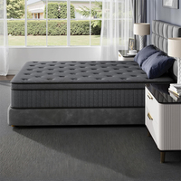 Matelas pleine grandeur OEM/ODM en mousse à mémoire de forme gel, ressorts ensachés individuels, écologique, doux, respirant, fermeté moyenne pour chambre à coucher