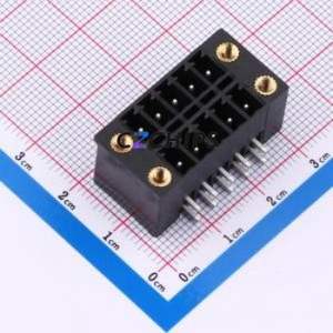 DB2ERHBM-3.81-2*5P-BK Plug-in Terminal Block Bent Lead Through Hole,P=3.81mm Board-to-Board / Socket - Closed Screw Fixing 2x5P - Product Image 1