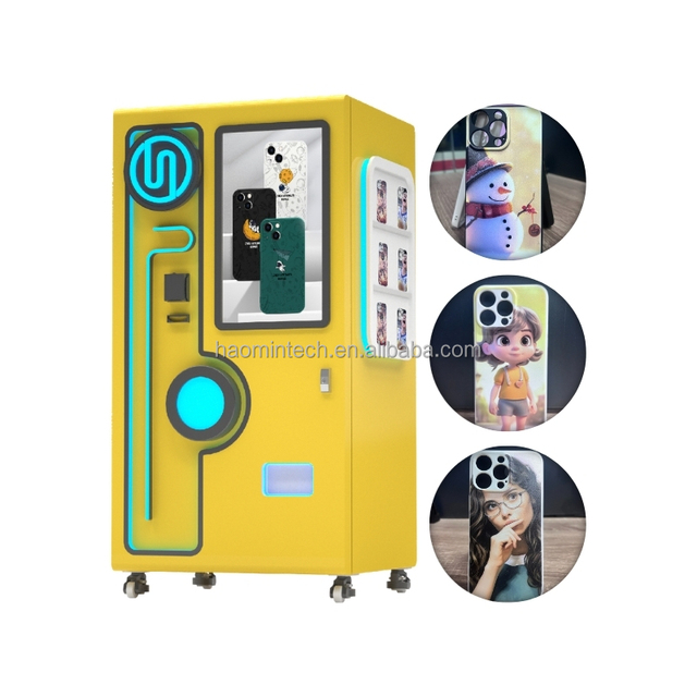 Customized Silicone Phone case Printer for Mobile Phones 3D Mobile Cover Printing Machine Coin Operated