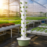 Tour de jardin à 9 niveaux avec système hydroponique vertical et arrosage automatique pour la culture en balcon urbain