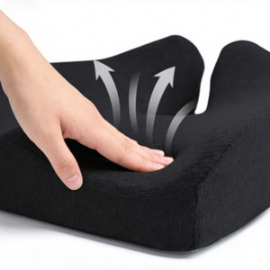 Coussin de siège en mousse à mémoire de forme, soulagement orthopédique de la douleur au coccyx, soutien lombaire pour sciatique, pour chaise de bureau, voiture, maison, longues périodes assises - Product Image 1