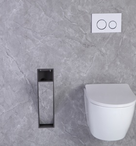 Pulvérisateur invisible chasse d'eau encastré niche cachée pulvérisateur de toilette chasse d'eau accessoires de toilette pour hôtels salle de bain - Product Image 6