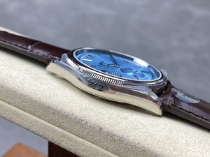 Reloj Mecánico de Lujo de Súper Calidad, 40 mm, 8+ de Fábrica, Acero 904, Movimiento ETA 7140, Esfera Azul 52-509, Reloj 1908 - Product Image 4