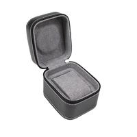 Boîte de rangement pour montre en cuir PU, anti-poussière, portable, étui de voyage arqué avec fermeture éclair pour utilisation intérieure/extérieure