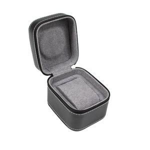 กล่องเก็บนาฬิกาหนัง PU กันฝุ่นแบบพกพา กล่องโค้งเดี่ยวสำหรับเดินทางพร้อมซิปสำหรับใช้ภายใน/ภายนอก - Product Image 5