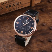 Jam Tangan Quartz Pria dengan Kemasan Mewah, Dompet Sabuk, Kombinasi Sederhana Kreatif, Set Hadiah Mewah untuk Ulang Tahun dan Festival