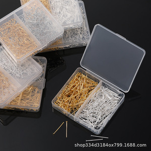 Diy Jewelry Accessories Kit Copper Iron Needle Flat Head <b>Ball</b> Head For <b>Bracelets</b> Necklaces Earrings Summer 2025 Yiwu Origin - Product Image 1