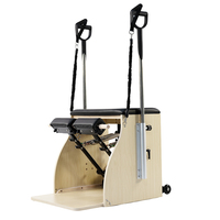Machine de Pilates classique en érable blanc avec logo personnalisé ROUSER OEM, chaise Wunda pour studio, salle de sport à domicile.