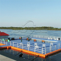 Docks flottants modulaires professionnels en plastique haute densité, pontons flottants en HDPE, cubes de docks flottants pour bateaux