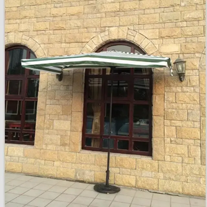 Garden Half <b>Square</b> Stainless Steel <b>Frame</b> Polyester Canopy Outdoor Umbrella - Product Image 3