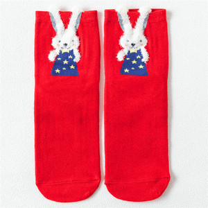 ibujos animados lindo rojo <span class=keywords><strong>calcetines</strong></span> de algodón de invierno de las mujeres <span class=keywords><strong>calcetines</strong></span> de la Navidad para la venta - Product Image 6