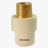 Raccords de tuyauterie en laiton CPVC, raccord mâle à filetage, connexion MIP, tuyauterie CPVC ASTM D2846 pour eau chaude et froide, 1/2 pouce - 2 pouces