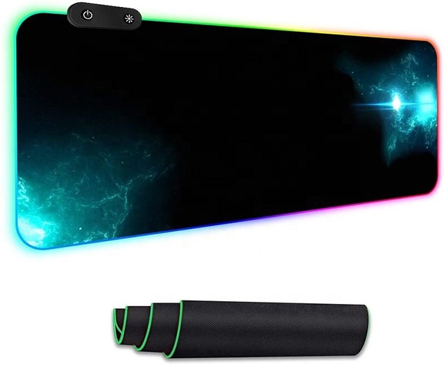 Gaming Mouse Pad Large Gamer Mouse Mat With Backlit RGB Computer Mousepad