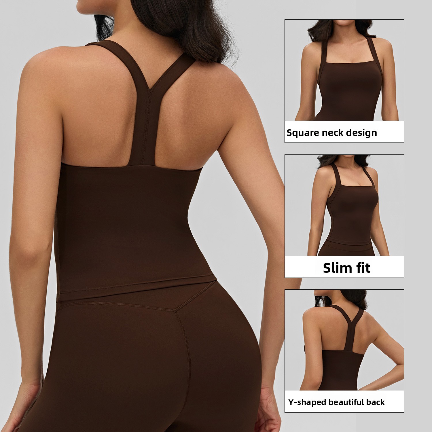 Yoga Top Vest Removable Chest Pad Halter Strap Beauty Back Spandex/Nylon Tight-fitting Fitness Wear Running Outer Wear