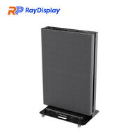 Afficheur LED numérique pliable portable P2.5 640x1920mm avec contrôle WiFi pour la publicité en centre commercial, affichage numérique à trois volets