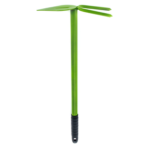 Tête de <span class=keywords><strong>houe</strong></span> à 2 lames en acier vert, outils à main pour ameublir le sol, jardinage, repiquage, jardin en plein air - Product Image 3