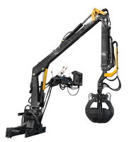 Machine de préhension à bras fixée au sol pour la manutention de la ferraille de cuivre