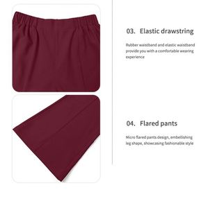 Tenue de Travail Personnalisée pour Hôpital, Uniforme Médical Col V, Vêtements de Travail pour Médecins et Infirmières, Ensemble de Blouse à Manches Courtes, Dentisterie, Pharmacie - Product Image 3