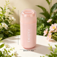 Tubos vacíos de plástico transparente rosa de alta calidad con ventanas transparentes y tapas atornilladas Lápiz labial Blush Stick Tube