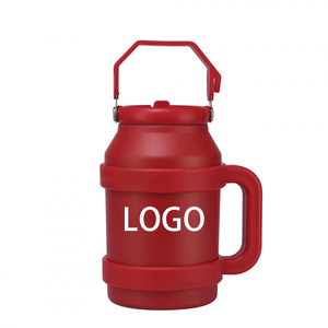 Vaso Gigante con Asa Antideslizante y Aislamiento al Vacío de Acero Inoxidable 304, Taza con Pajita Antiderrames, Regalo Empresarial - Product Image 1