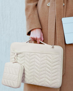 Hoge Kwaliteit Custom Logo Beschermende Gezwollen Gewatteerde Laptop <span class=keywords><strong>Case</strong></span> Laptop Hoes Met Handvat - Product Image 4