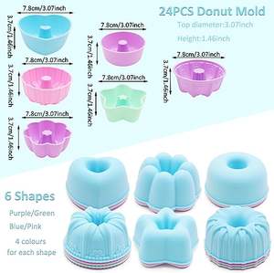 Antiadhésif de qualité alimentaire Silicone pas cher <span class=keywords><strong>Muffin</strong></span> ustensiles de cuisine outils moules <span class=keywords><strong>chocolat</strong></span> savon moules Pan bricolage pour anniversaire fête de mariage Homemak3 - Product Image 5