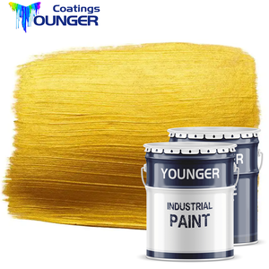 Ramah lingkungan retensi warna adhesi kuat cat daun emas akrilik untuk dinding, produk plester logam - Product Image 1