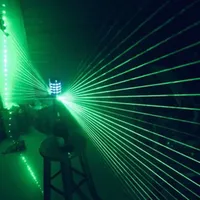 Bâton lumineux LED vert avec projecteur laser, lumière stroboscopique pour bouteille de champagne, service de bouteilles pour fêtes, clubs et bars, effet étincelant