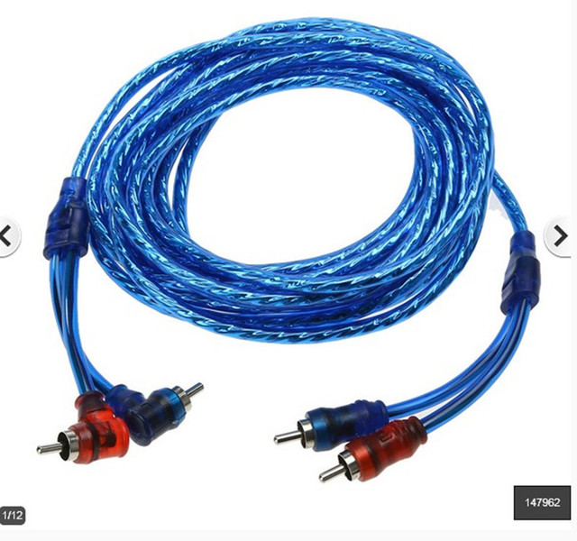Car Audio Amplifier RCA Interconnect Cable for Sound System Upgrades